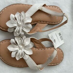 boc White and Tan Kids Sandals